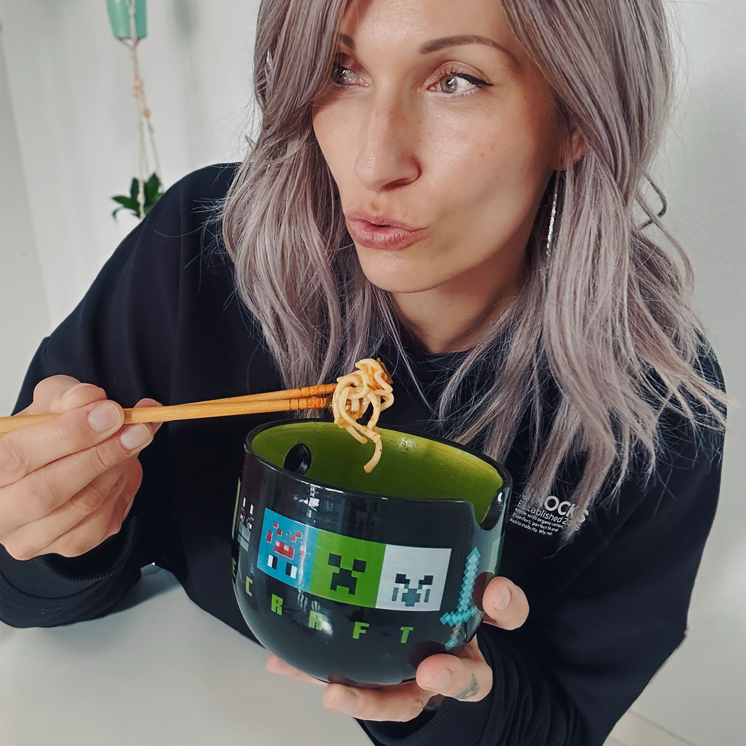 Produktbild Minecraft - Creeper Ramen Schale mit Ess-Stäbchen