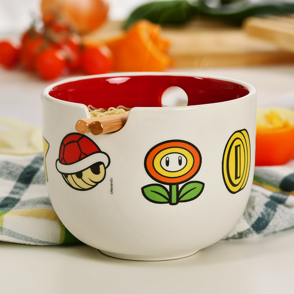 Product image Super Mario - Symbols Ramen Bowl with Chopsticks