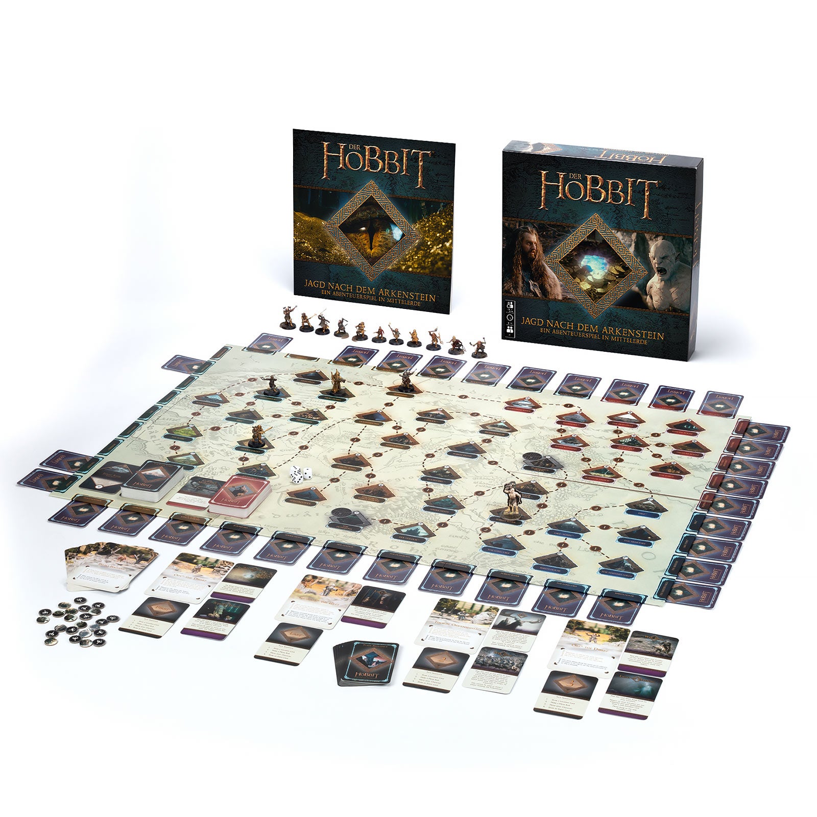 Produktbild Der Hobbit - Jagd nach dem Arkenstein Brettspiel
