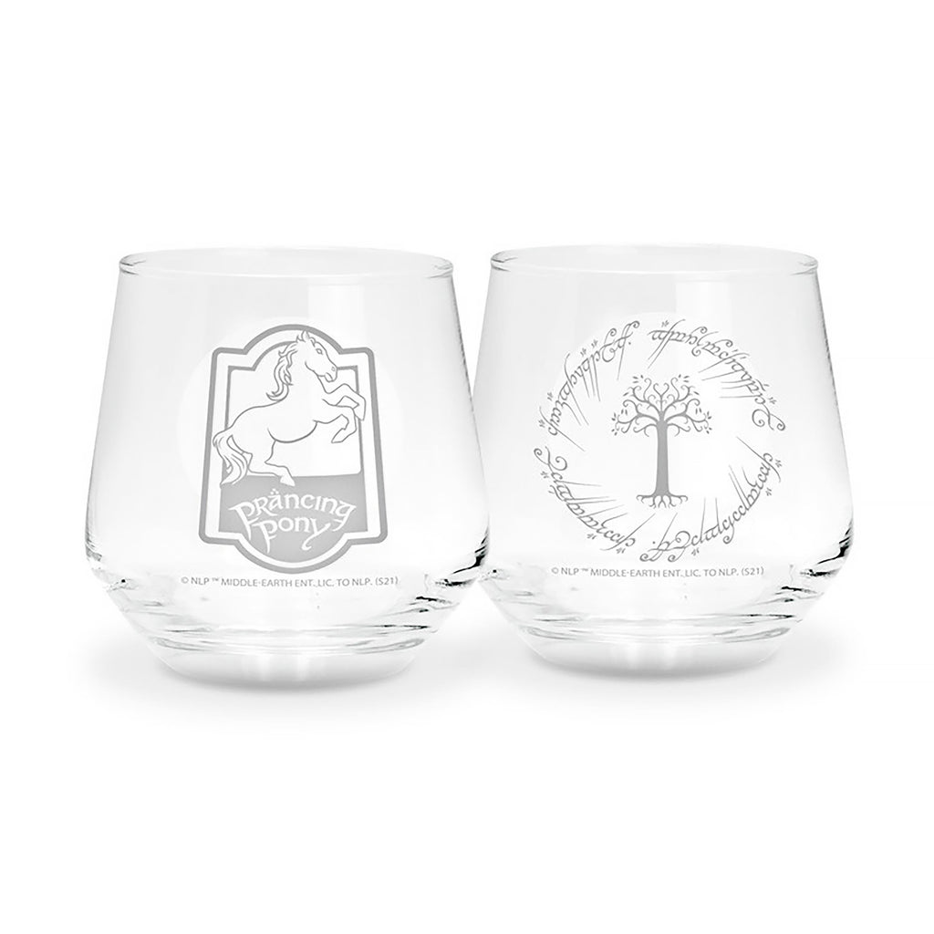 Produktbild Der Herr der Ringe - Tänzelndes Pony & Gondor Gläser 2er Set