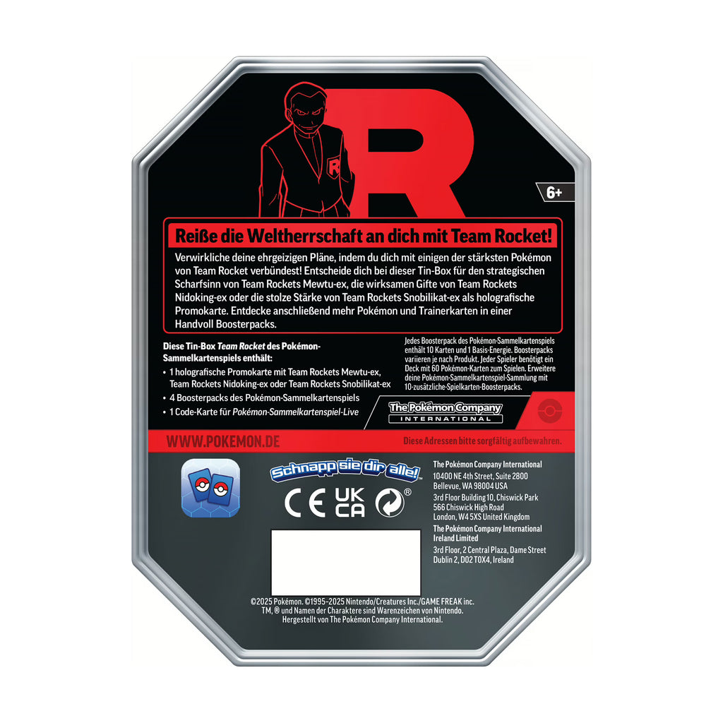 Produktbild Pokemon - Team Rocket Mewtu-Ex Sammelkarten Box