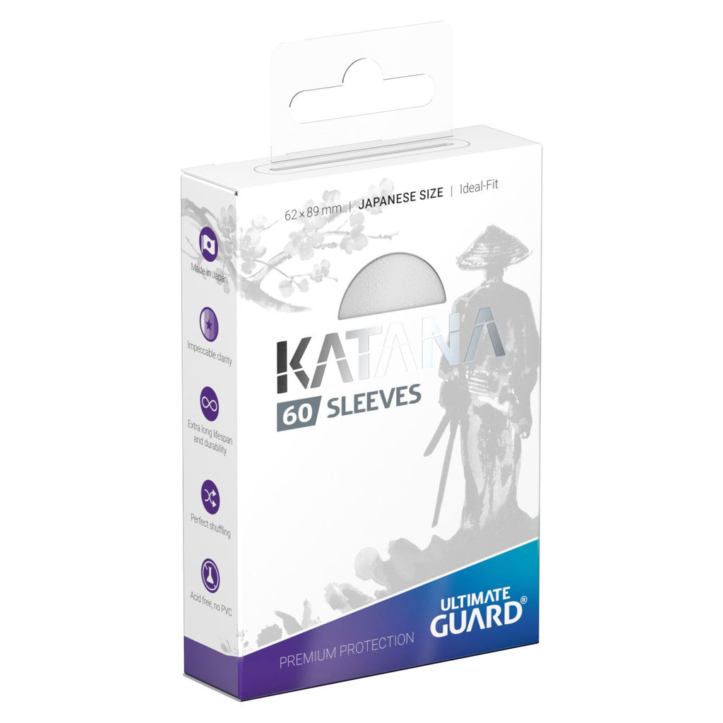Produktbild Katana Kartenhüllen weiß 60er Set Ultimate Guard für TCG japanische Größe