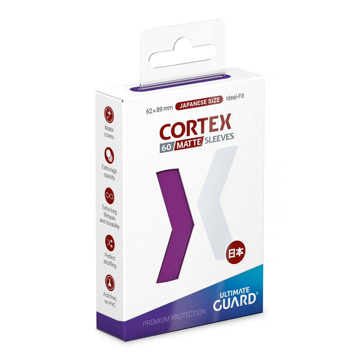 Produktbild Cortex Kartenhüllen matt-lila 60er Set Ultimate Guard für TCG japanische Größe