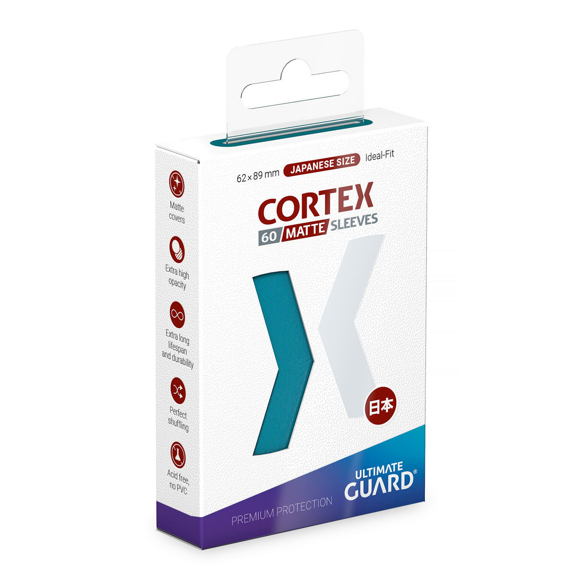 Produktbild Cortex Kartenhüllen matt-petrol 60er Set Ultimate Guard für TCG japanische Größe