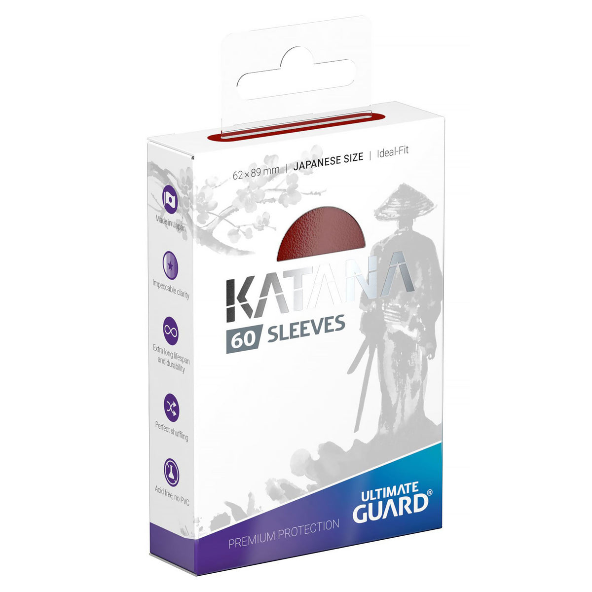 Produktbild Katana Kartenhüllen rot 60er Set Ultimate Guard für TCG japanische Größe