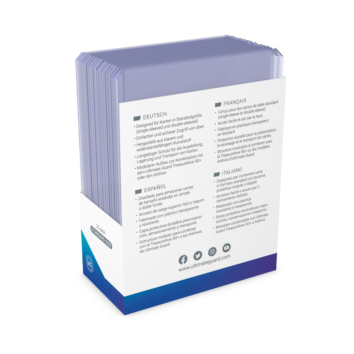 Product image Ultimate Guard Card Covers Toploading 35 pt Transparent 25-Pack