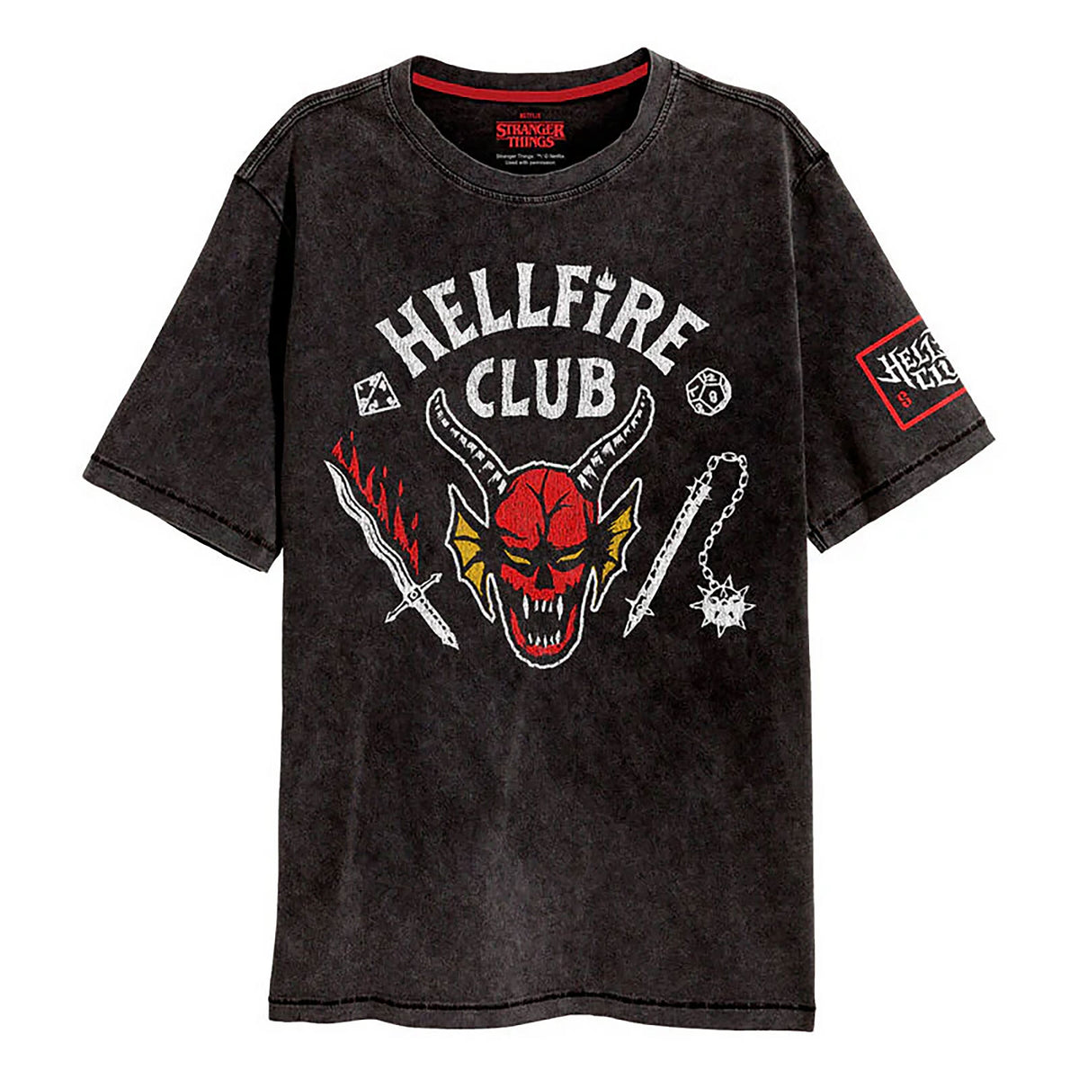 Produktbild Stranger Things - Hellfire Club T-Shirt grau