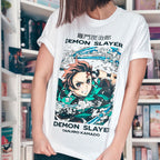 Produktbild Demon Slayer - Tanjiro Whirlpool T-Shirt weiß