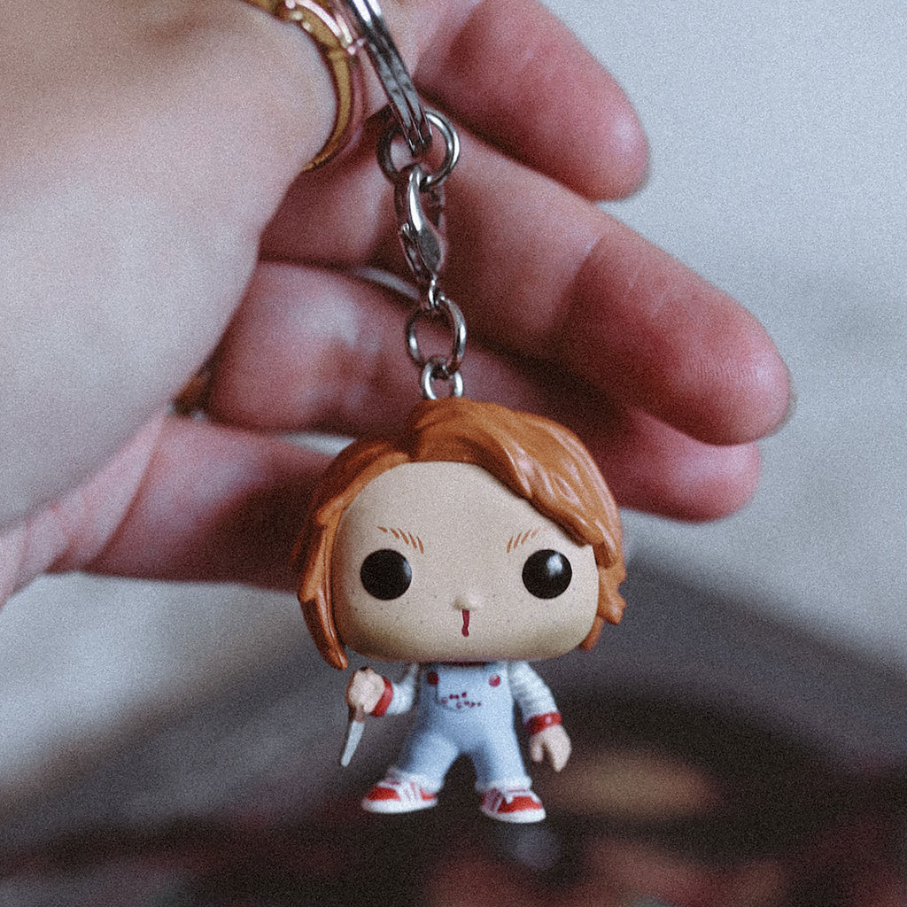 Produktbild Chucky - Scarred Chucky Funko Pop Schlüsselanhänger