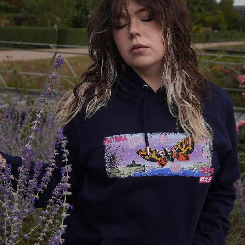 Godzilla - Mothra Hoodie blau