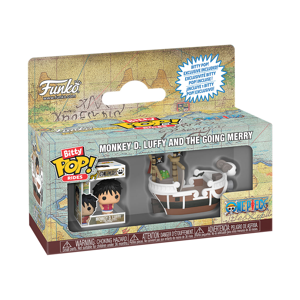 One Piece - Going Merry mit Luffy Funko Bitty Pop Ride Figurenset