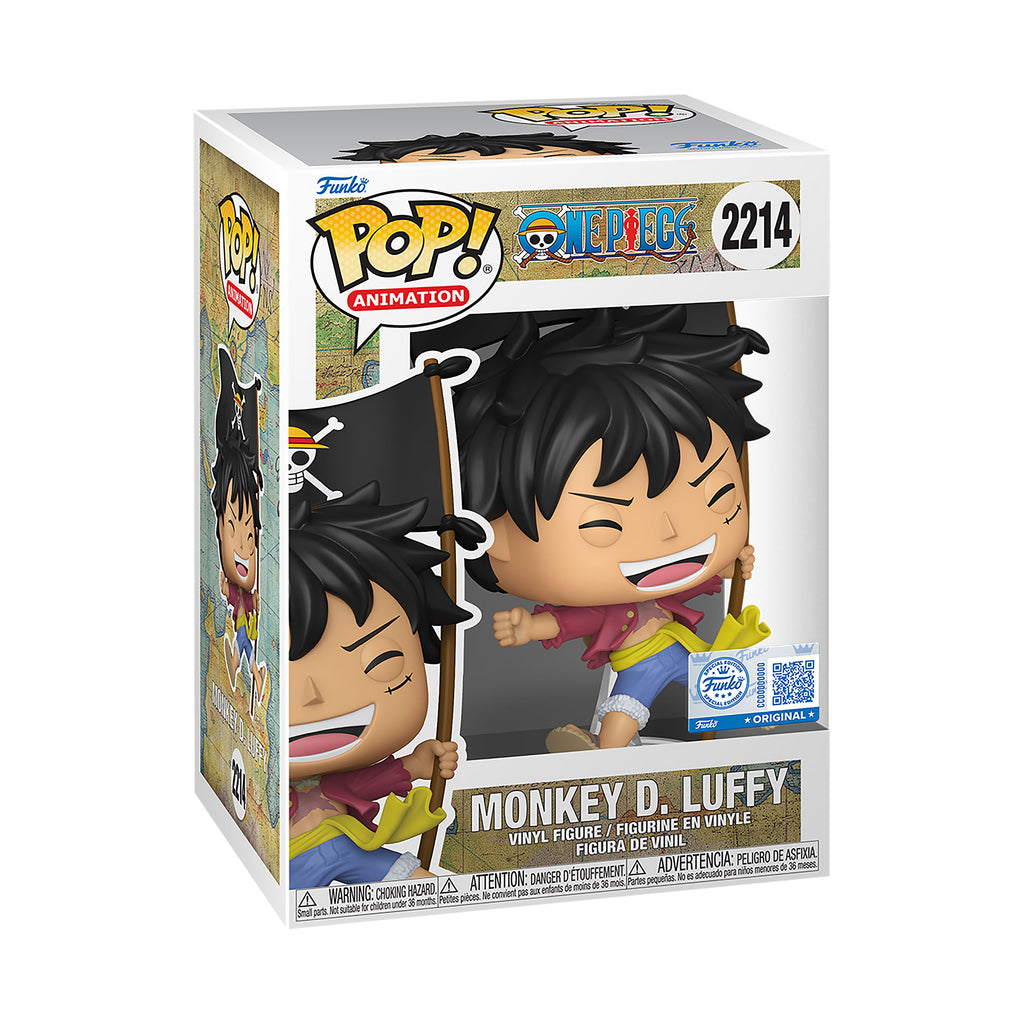One Piece - Luffy mit Flagge Funko Pop Figur