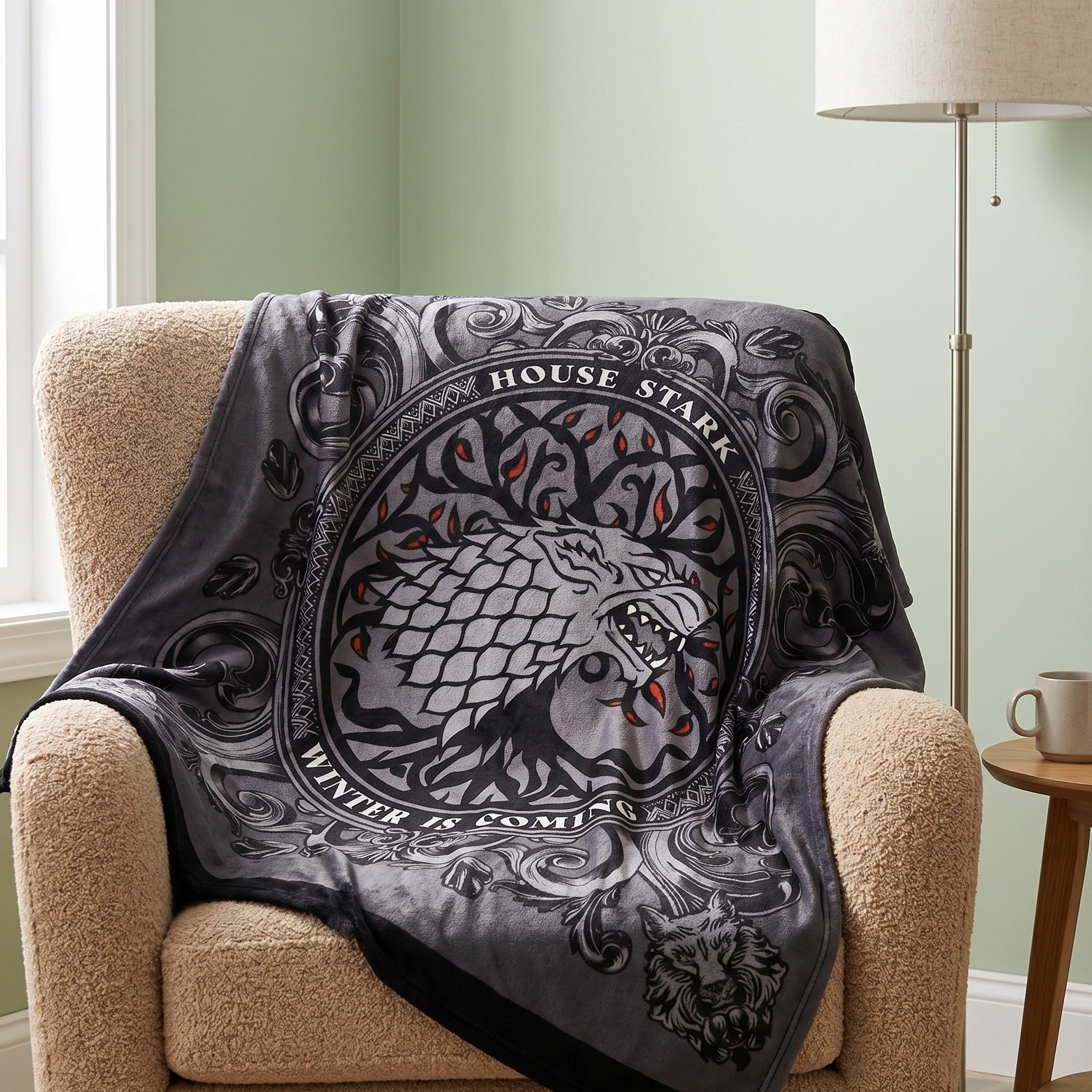 Produktbild Stark Wappen Flauschdecke - Game of Thrones