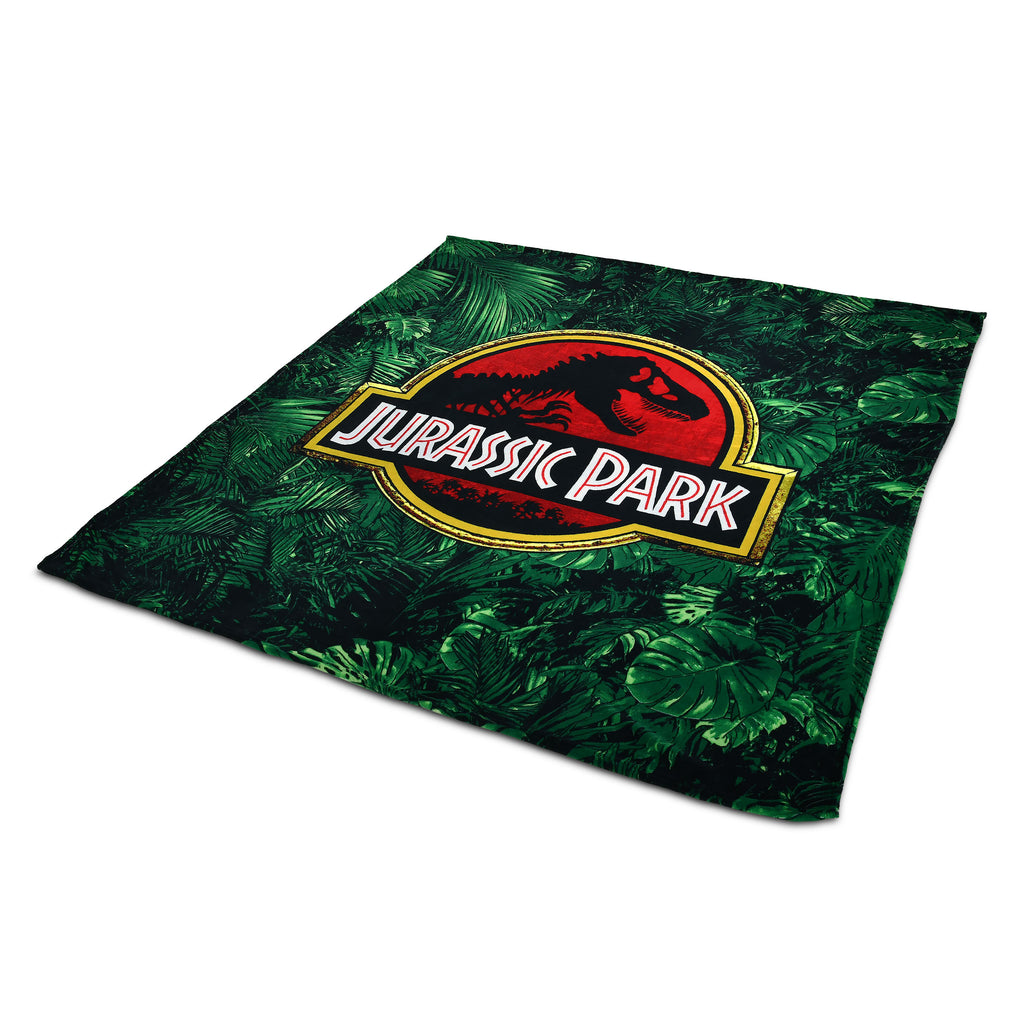 Produktbild Jurassic Park - Jungle Logo Flauschdecke