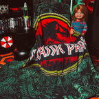 Produktbild Jurassic Park - Jungle Logo Flauschdecke