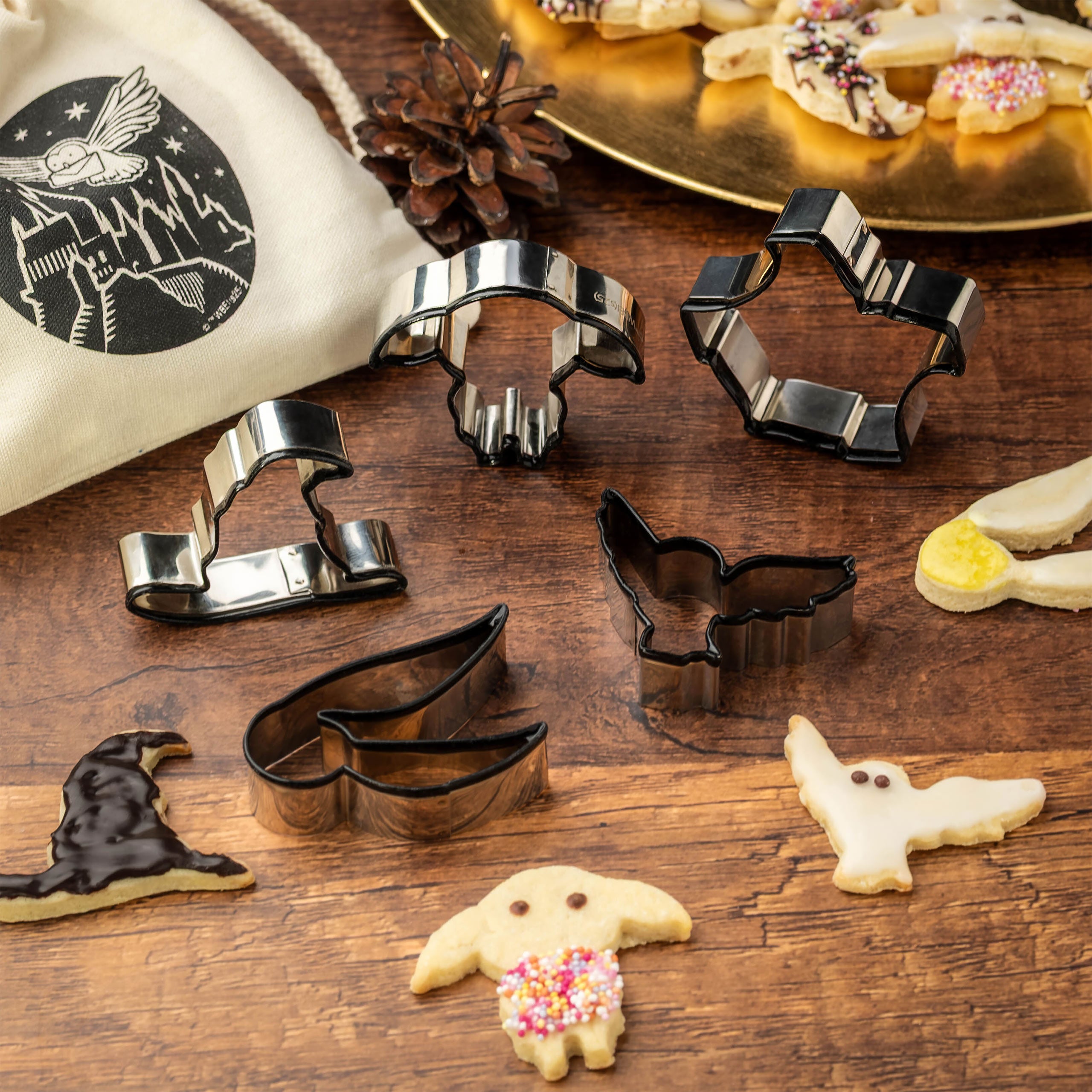 Produktbild Harry Potter - Ausstechformen 5er Set im Stoffbeutel