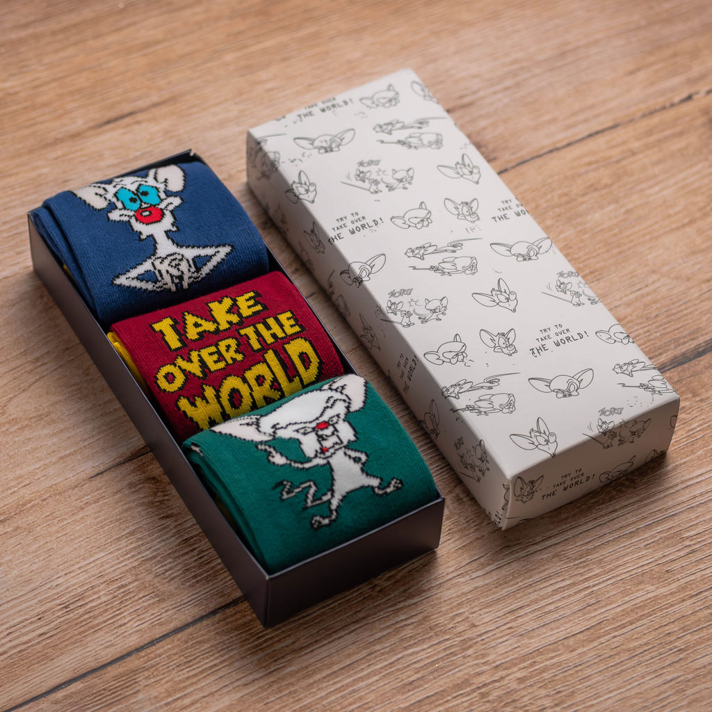 Produktbild Pinky und der Brain - Pinky und Brain Socken 3er Set in Geschenkbox