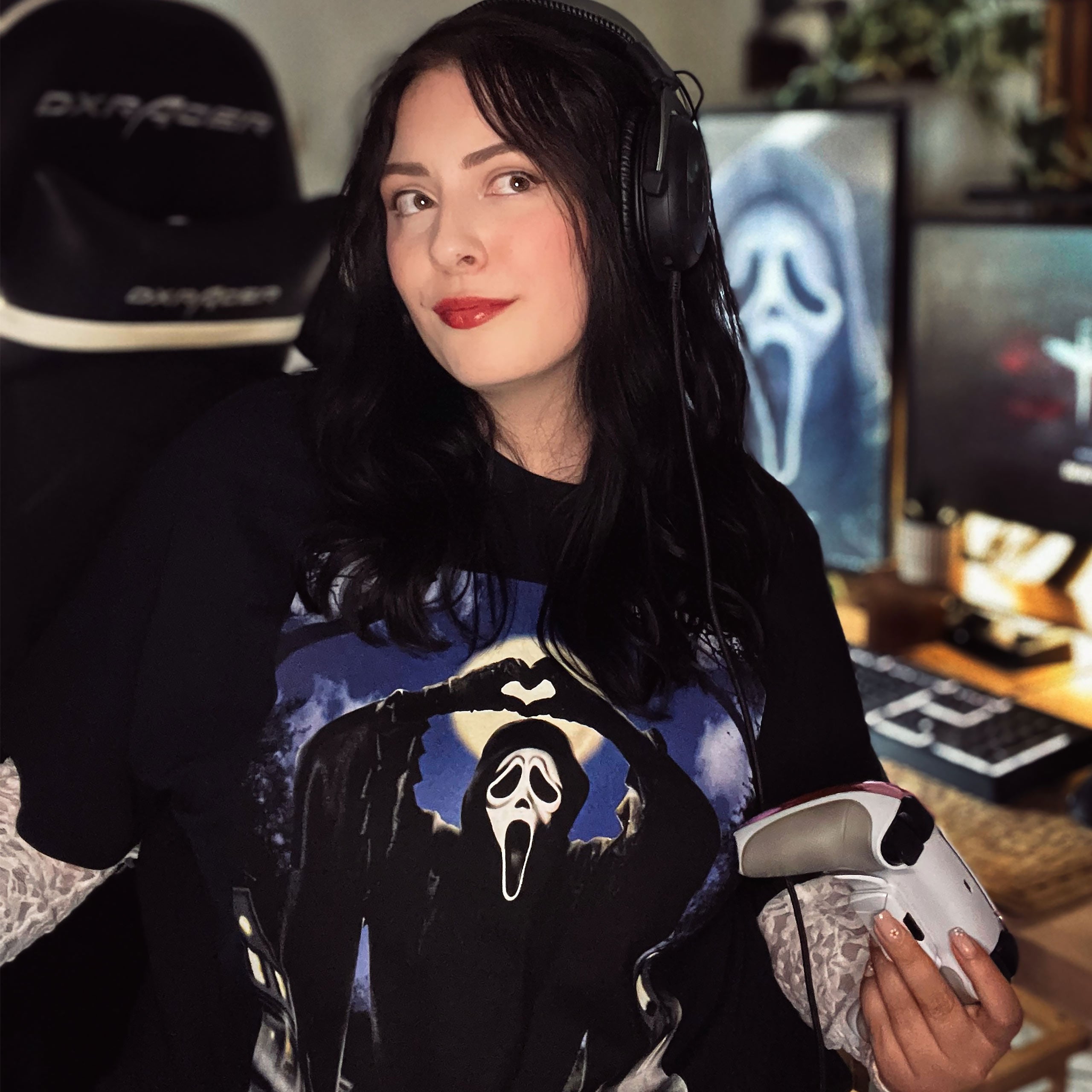 Product image Ghost Face - Hearts T-Shirt Black