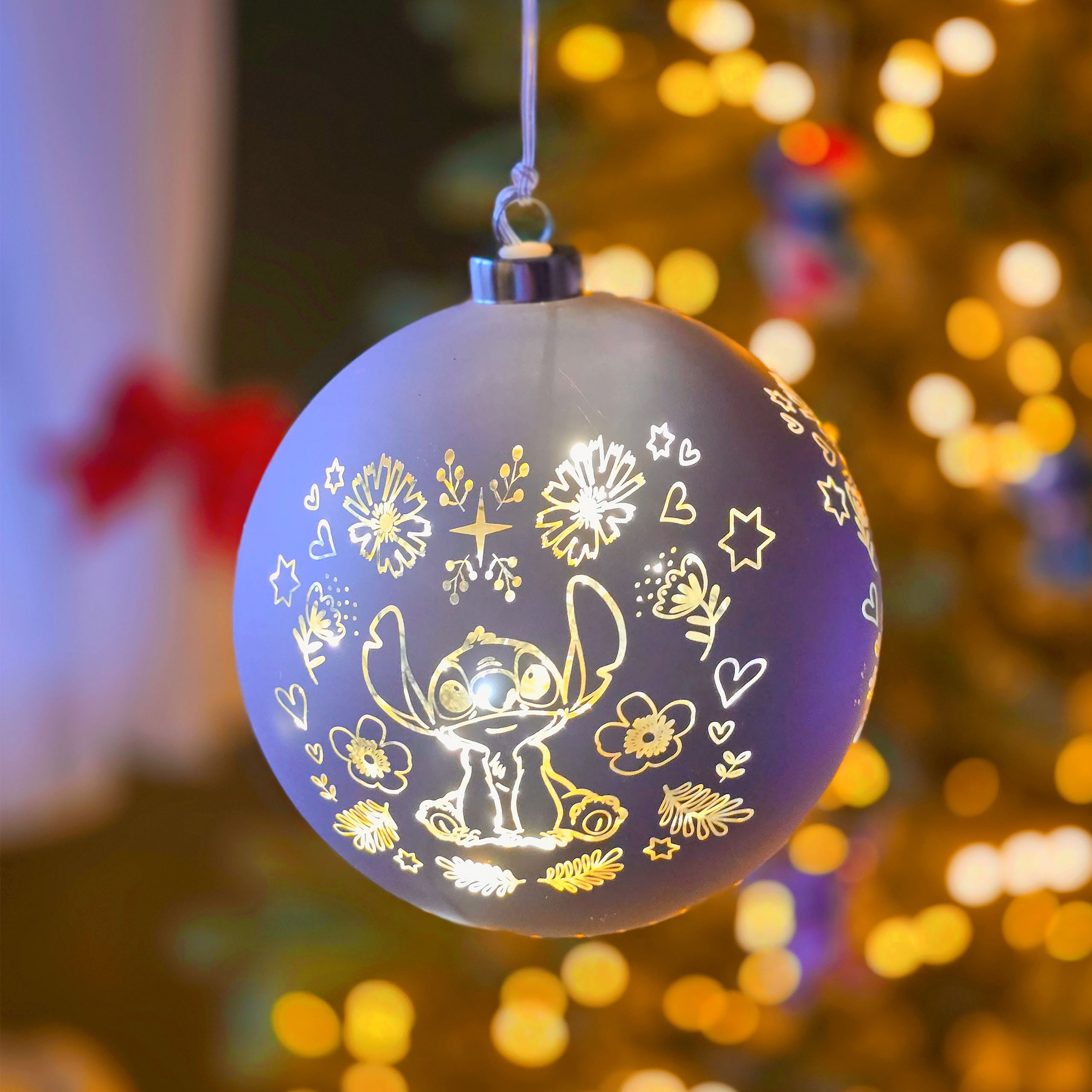 Produktbild Stitch Weihnachtsbaumkugel mit Licht - Lilo & Stitch