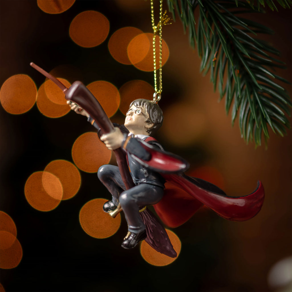 Produktbild Harry mit Nimbus 2000 Weihnachtsbaum-Schmuck - Harry Potter