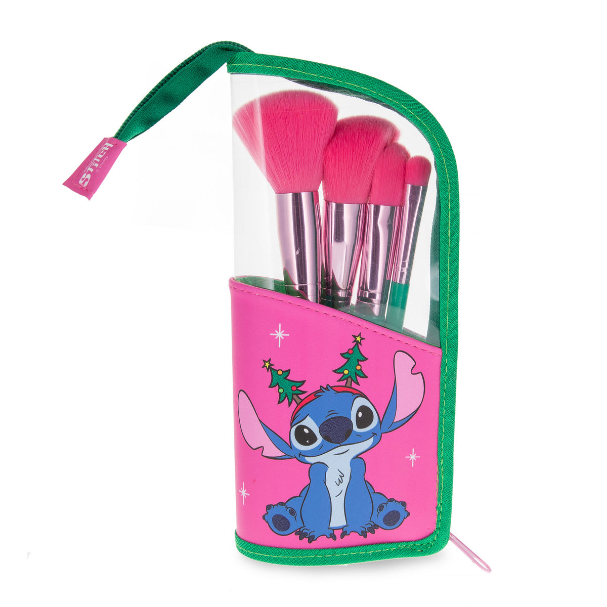Produktbild Stitch-mas Schminkpinsel mit Kosmetiktasche - Lilo & Stitch