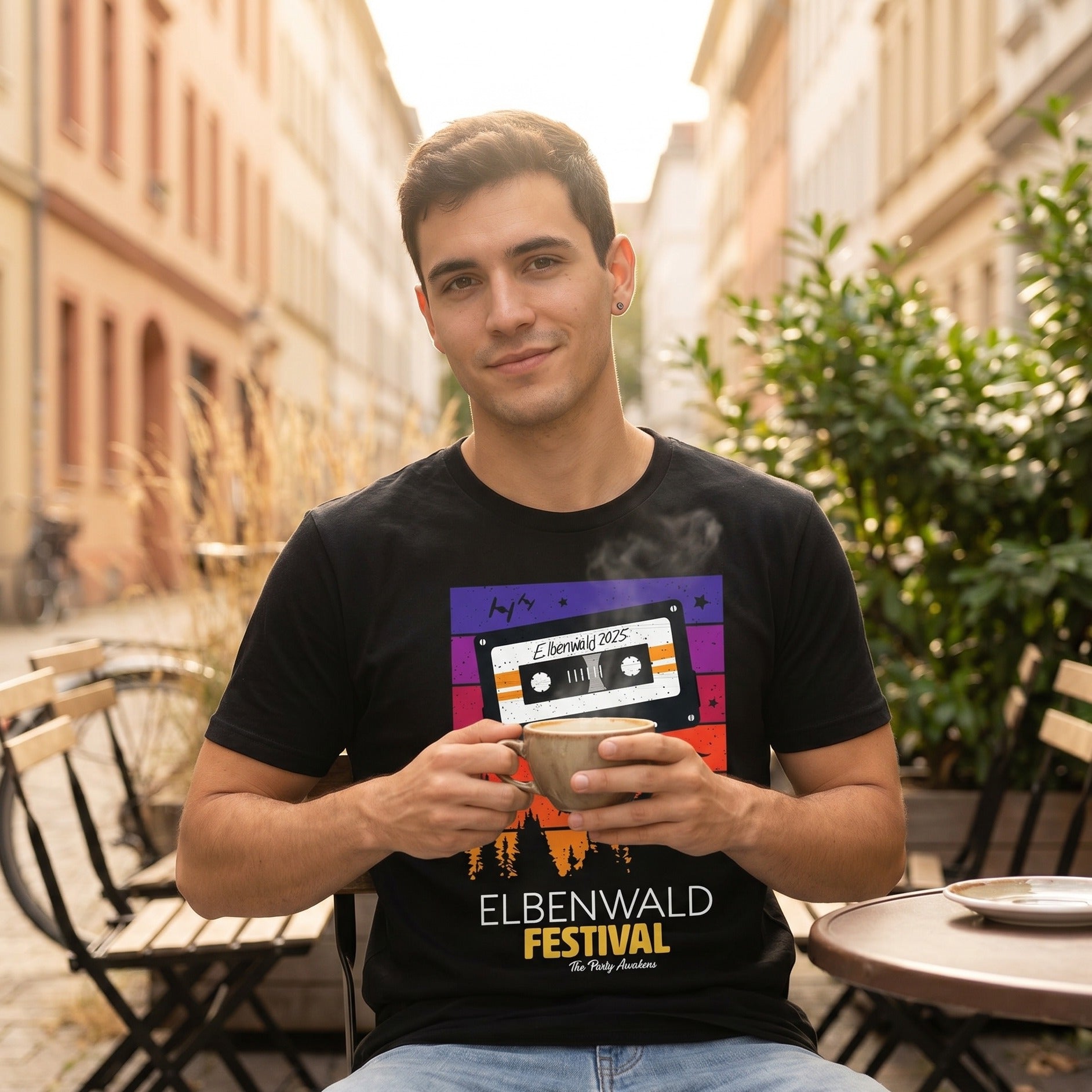 Produktbild Elbenwald Festival - Tape Shirt schwarz
