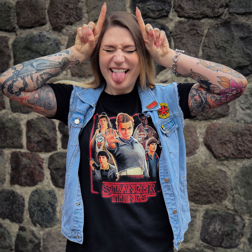 Produktbild Final Season Characters T-Shirt - Stranger Things