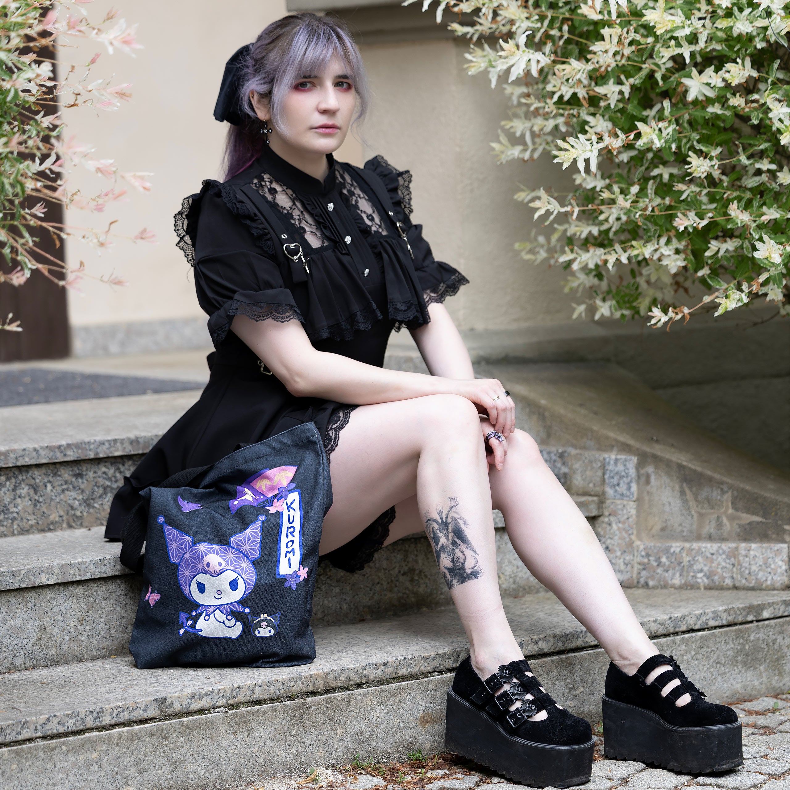 Produktbild Sanrio - Kuromi Hello Kitty and Friends Jutebeutel