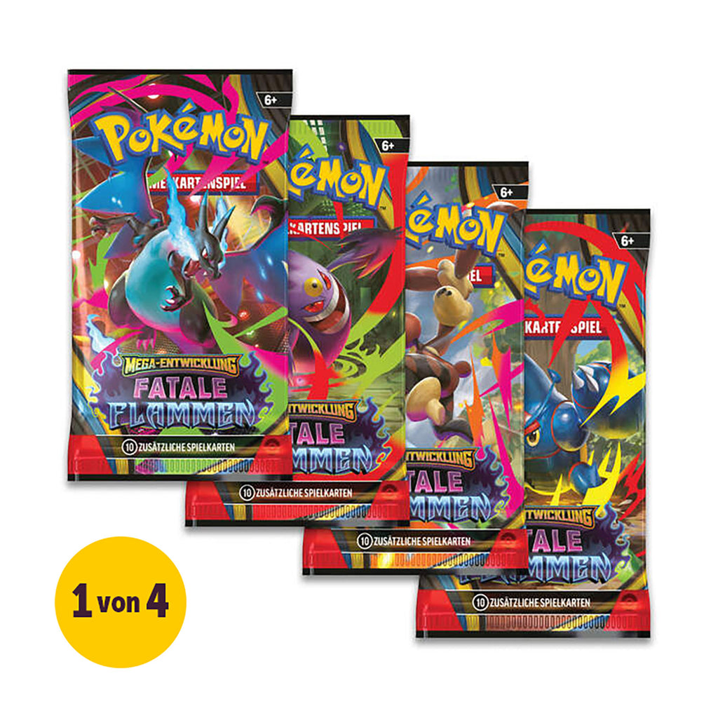 Produktbild Pokemon - Fatale Flammen Mega-Entwicklung Sammelkarten Booster