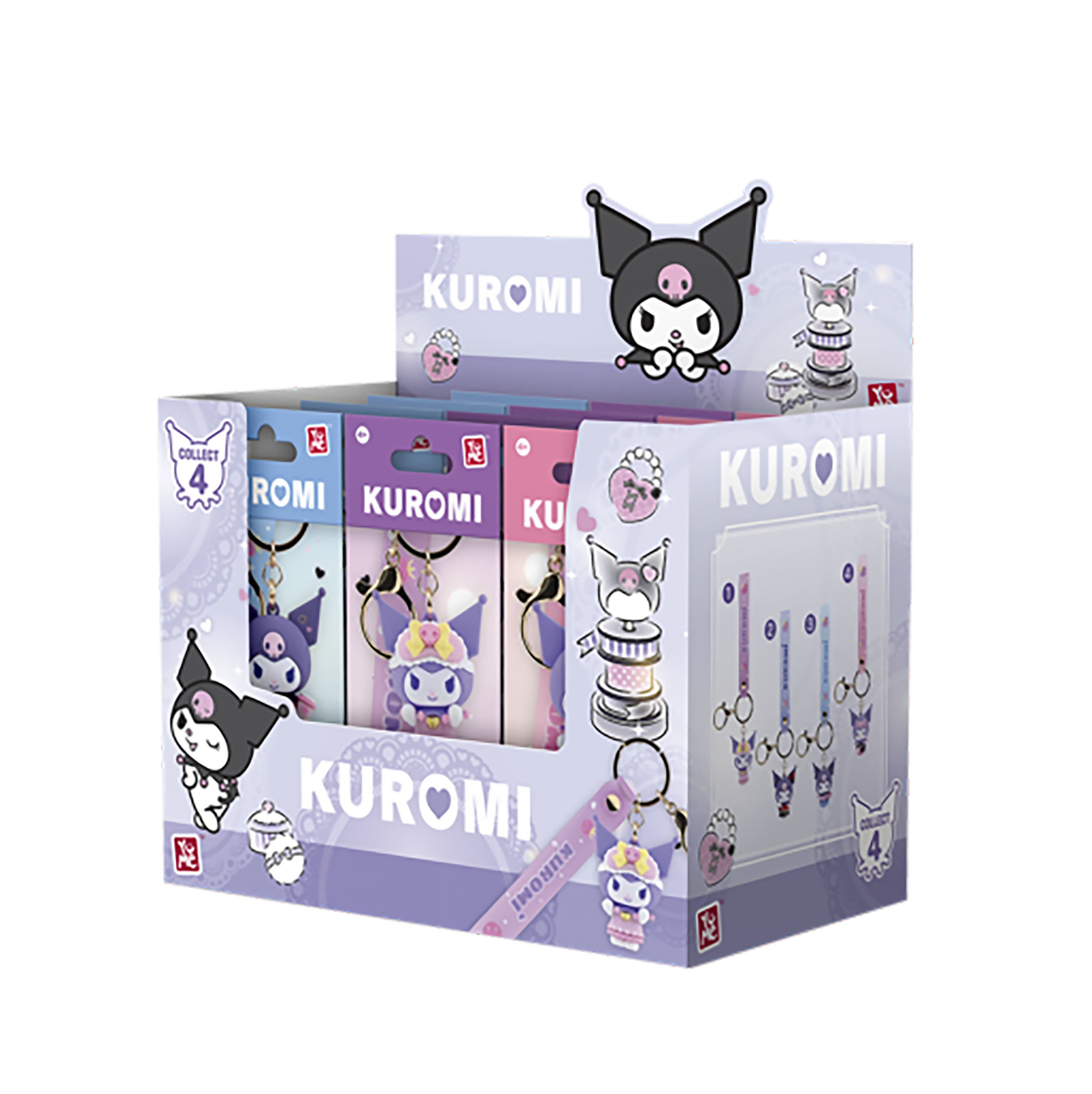 Produktbild Hello Kitty and Friends - YuMe Kuromi Cute Outfit Mystery Schlüsselanhänger Display