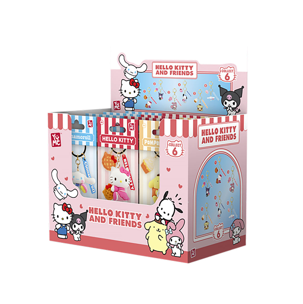 Hello Kitty and Friends - YuMe Tee Party Mystery Schlüsselanhänger Display