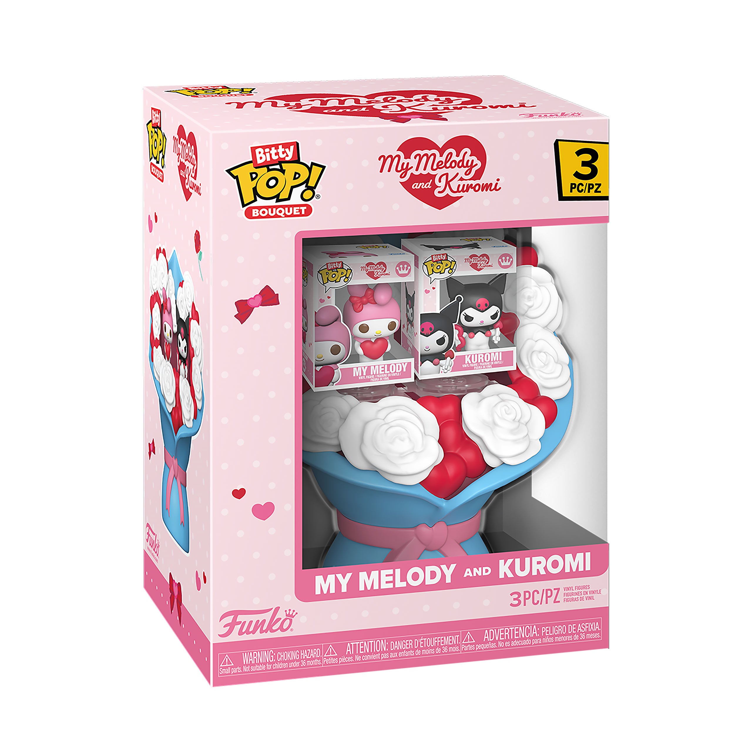 Produktbild Hello Kitty and Friends Kuromi und Hello Kitty Valentines Funko Bitty Pop Bouquet - Sanrio