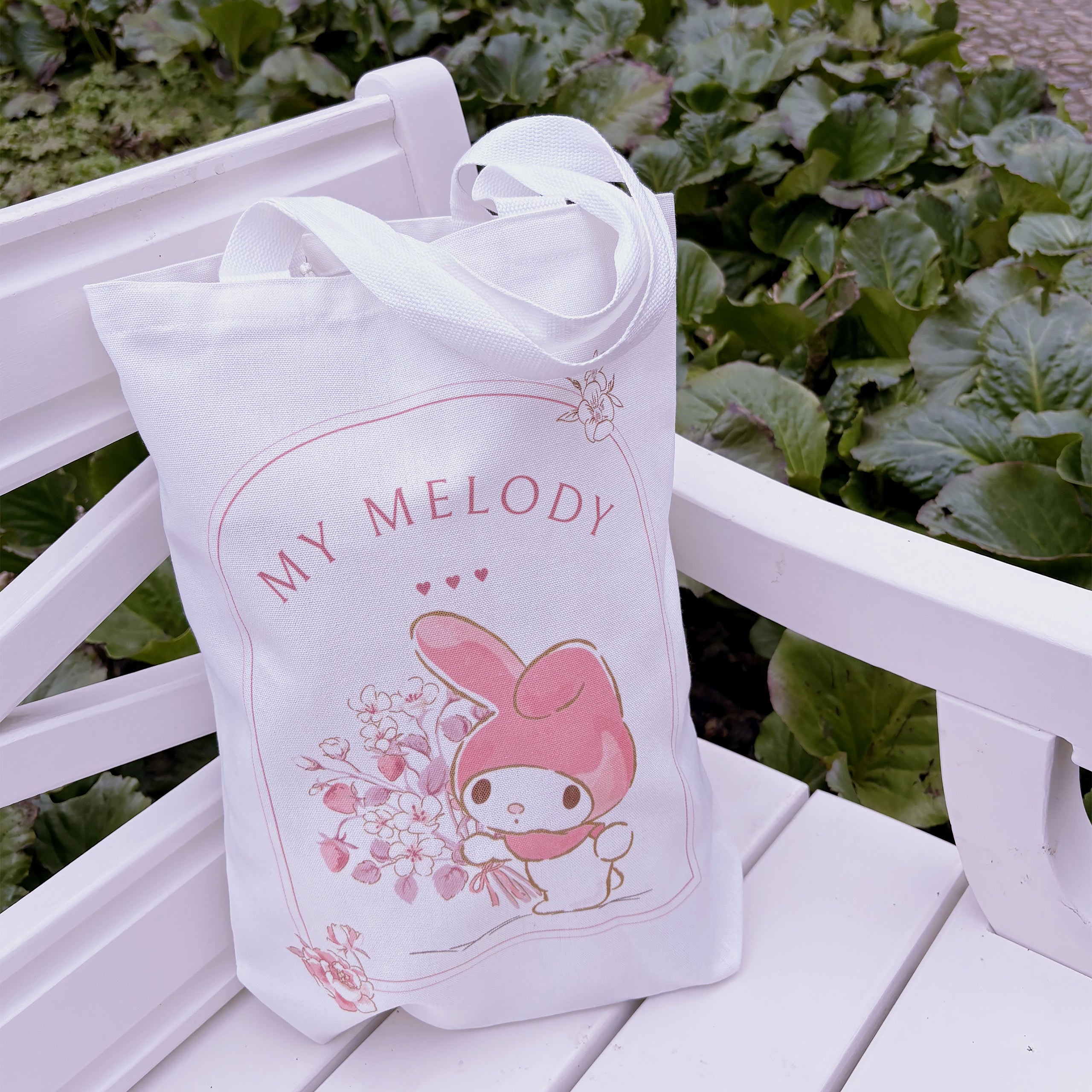 Produktbild Hello Kitty - My Melody Floral Garden Jutebeutel