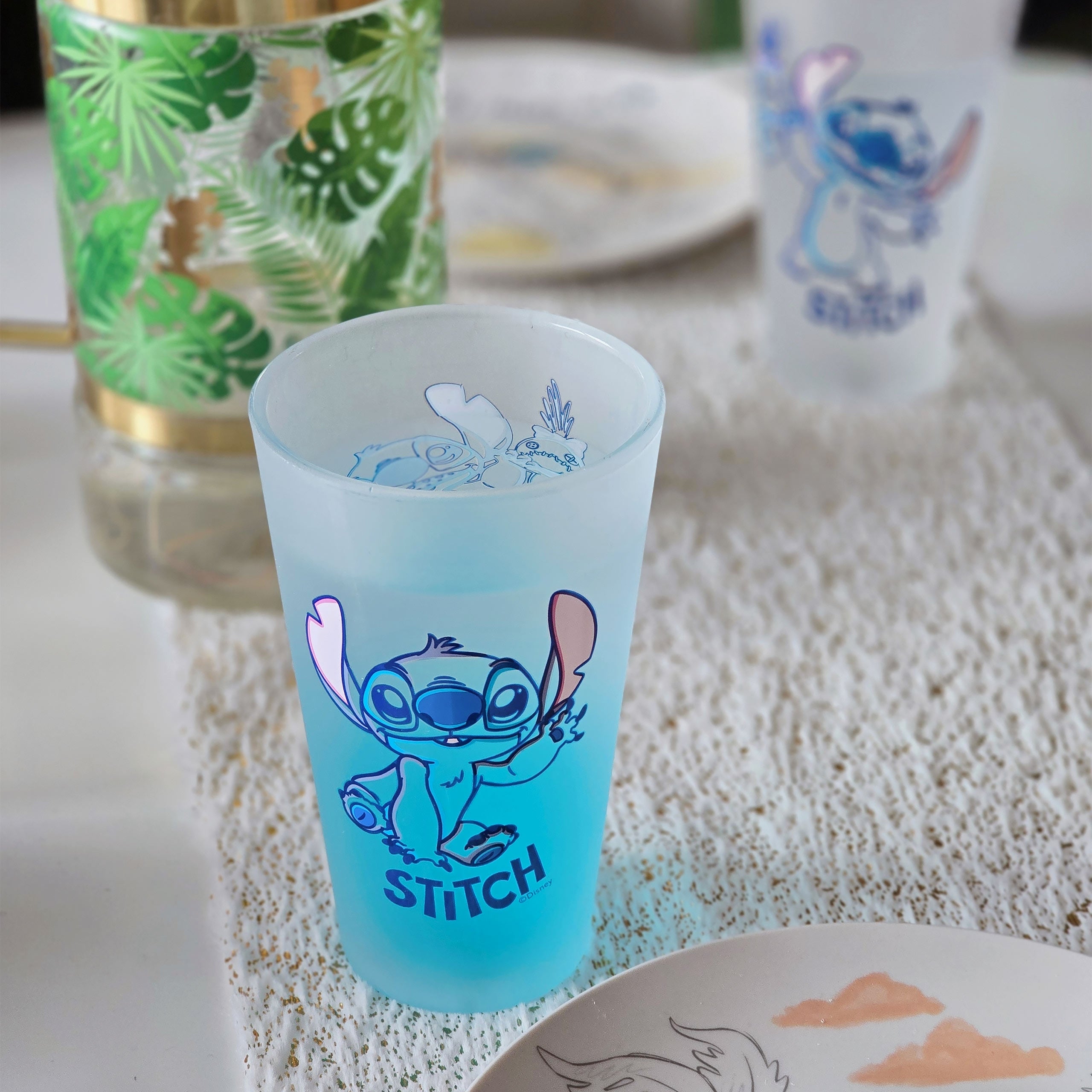 Produktbild Stitch Aloha Gläser 2er Set - Lilo & Stitch