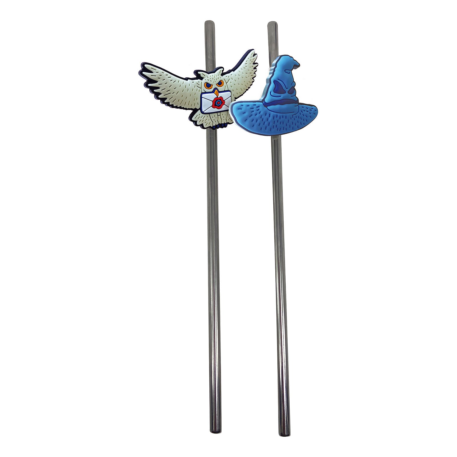 Produktbild Harry Potter - Sprechender Hut und Hedwig Strohhalme 2er Set