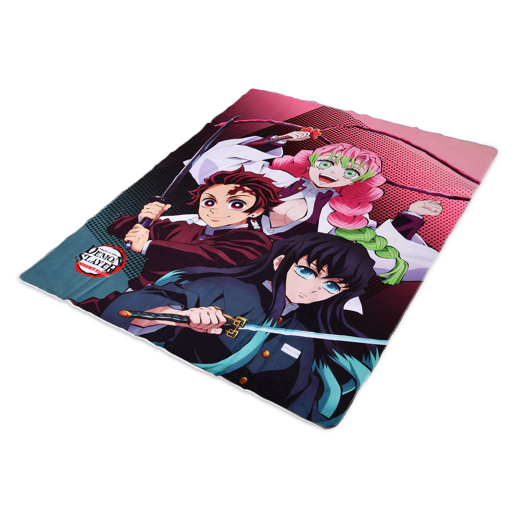 Demon Slayer - Tanjiro, Mitsuri und Muichiro Kuscheldecke
