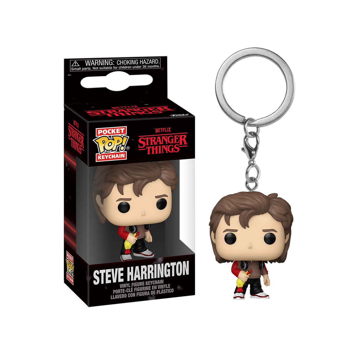 Produktbild Stranger Things - Steve Funko Pop Schlüsselanhänger
