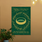 Produktbild Der Herr der Ringe - Der Eine Ring Wall Scroll