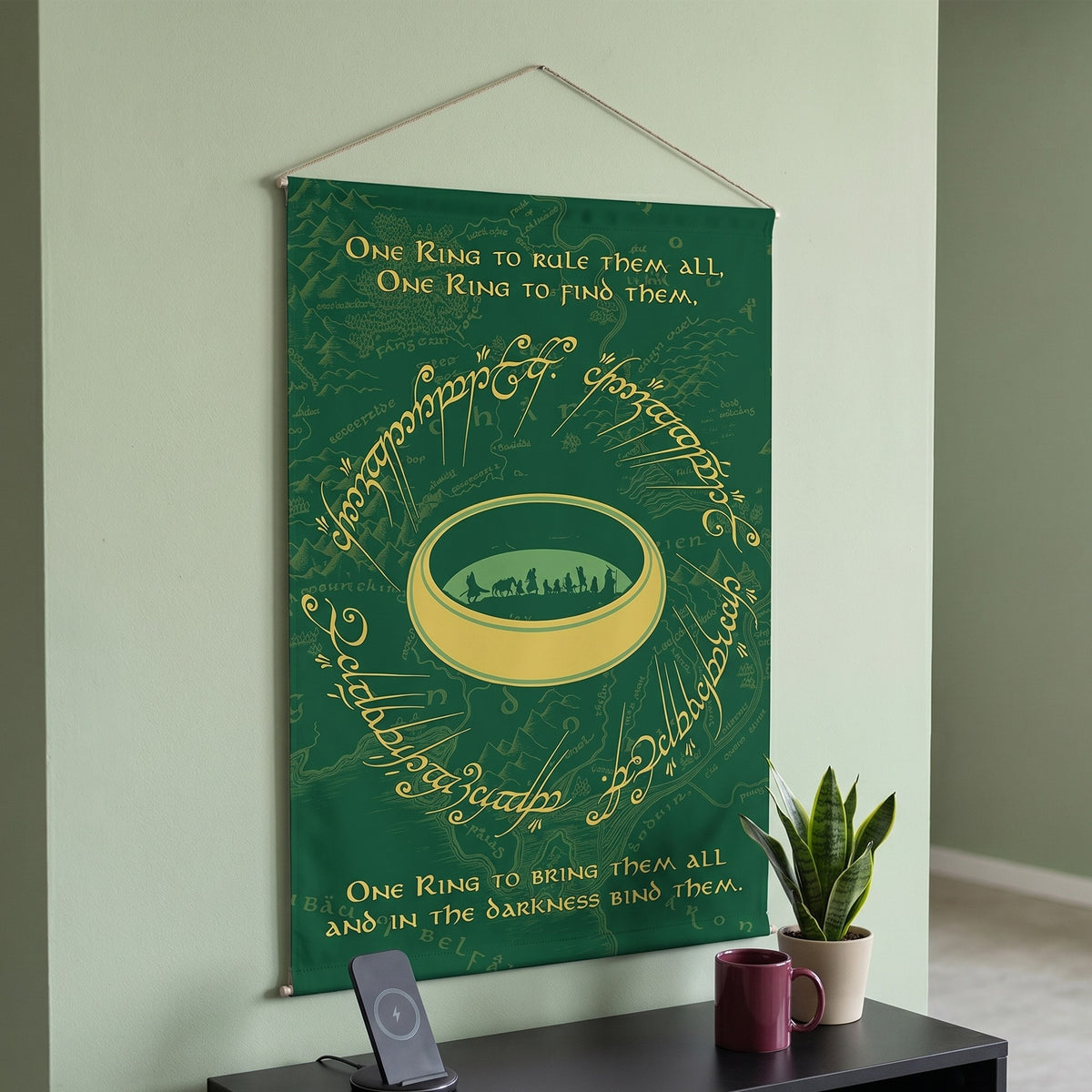 Produktbild Der Herr der Ringe - Der Eine Ring Wall Scroll