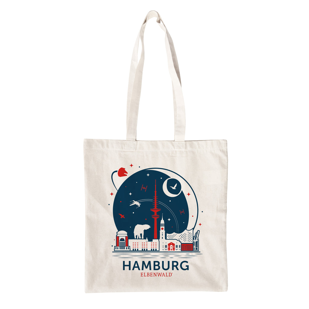 Produktbild Elbenwald in Hamburg Skyline Jutebeutel