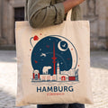 Produktbild Elbenwald in Hamburg Skyline Jutebeutel