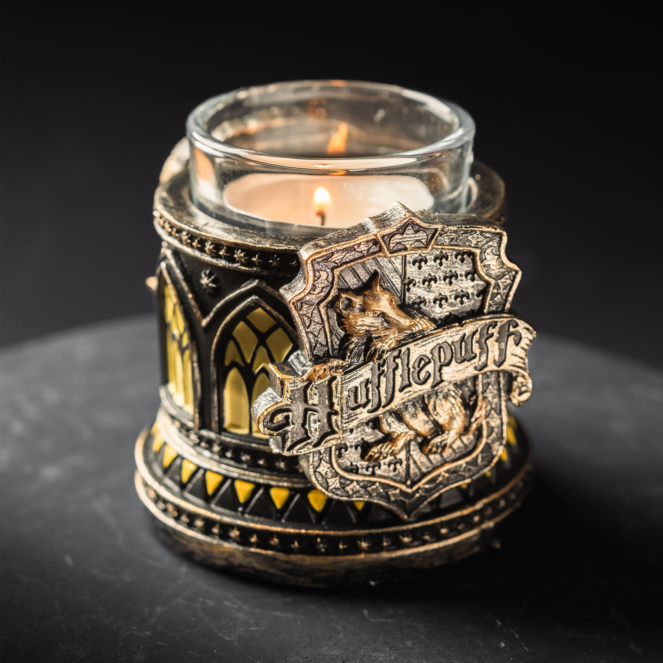 Produktbild Hufflepuff Teelichthalter - Harry Potter