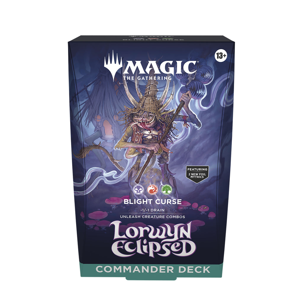 Produktbild Magic The Gathering - Lorwyn Eclipsed Blight Curse Commander Deck englische Version