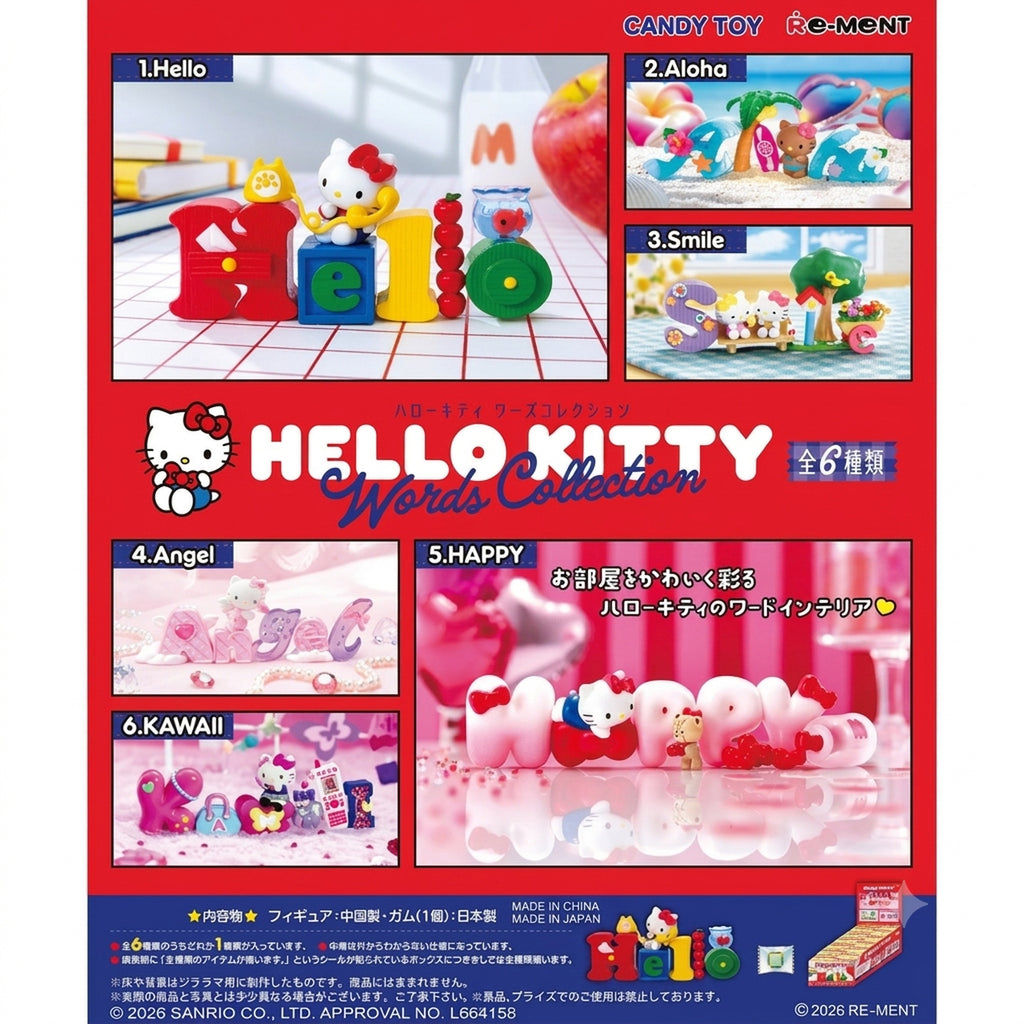 Sanrio - Hello Kitty Words Collection Mystery Deko Figur