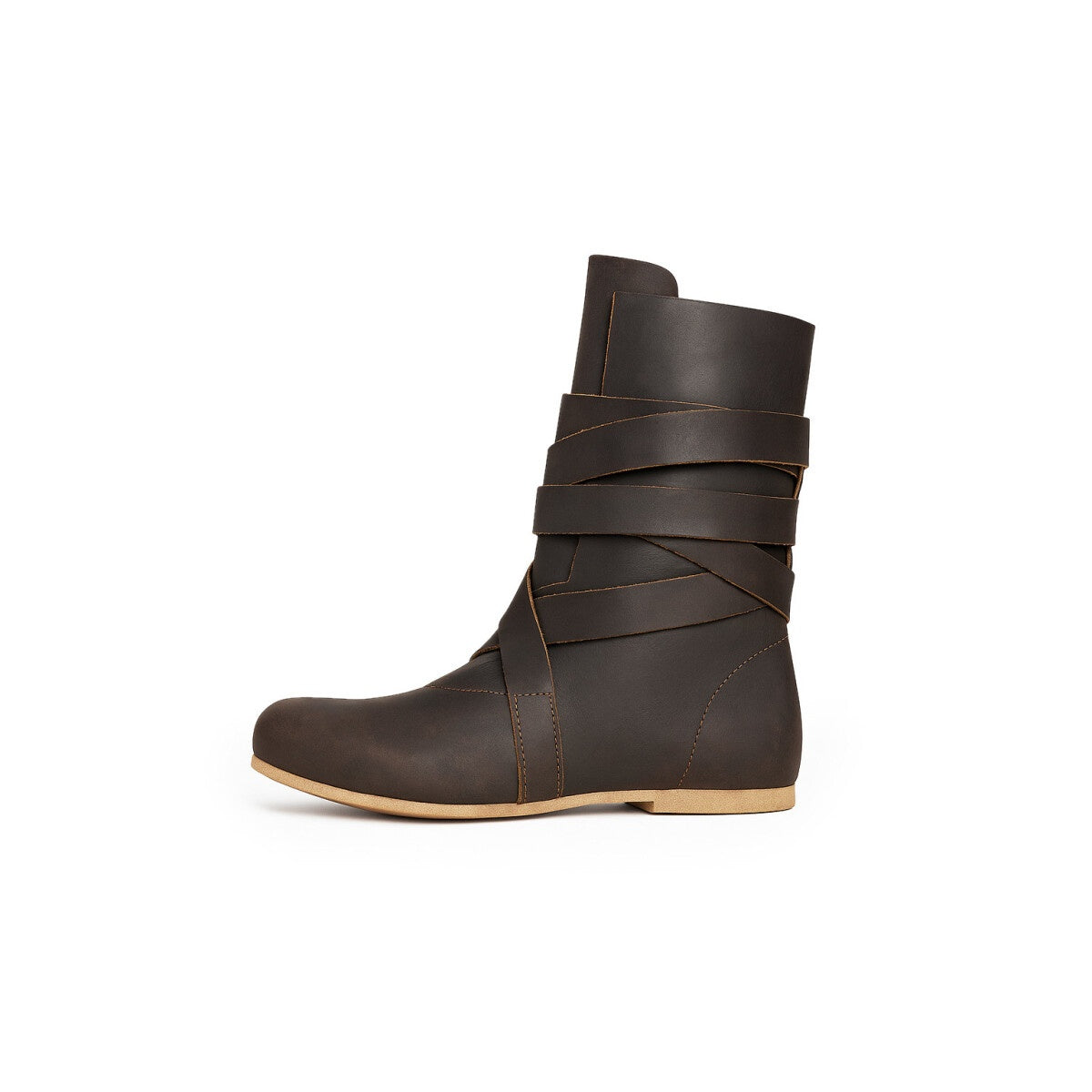 Produktbild Mittelalter Haithabu Stiefel mit Ledersohle Sjur braun