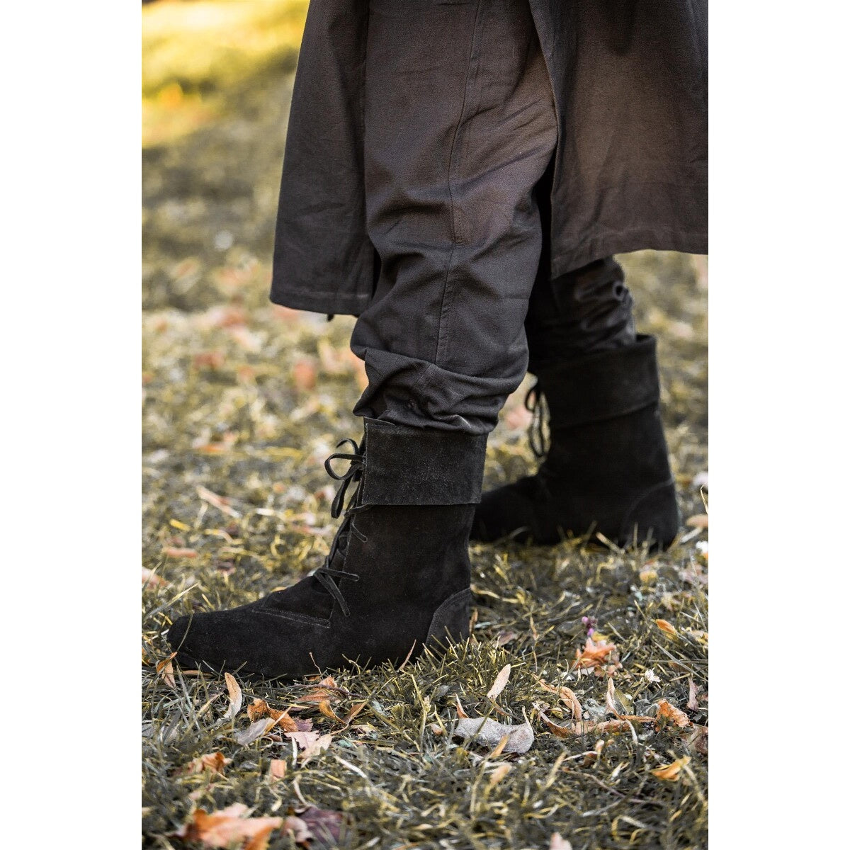 Produktbild Mittelalter Stiefel Aurin mit Stulpe schwarz