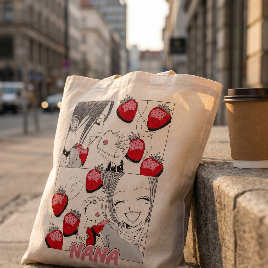 Produktbild Strawberry Cups Jutebeutel für Nana Fans