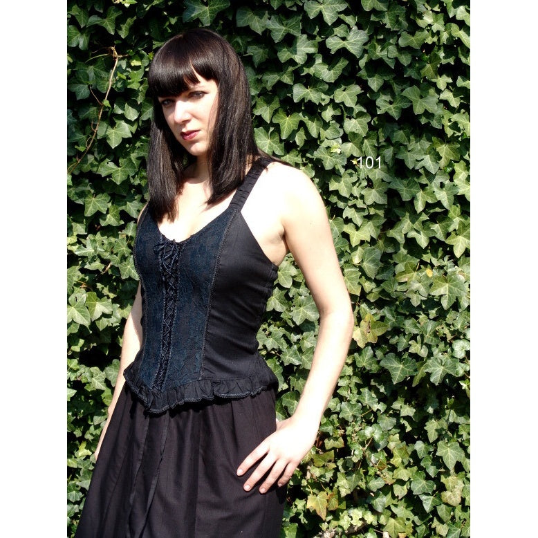 Produktbild Mittelalter Miedertop Enya schwarz