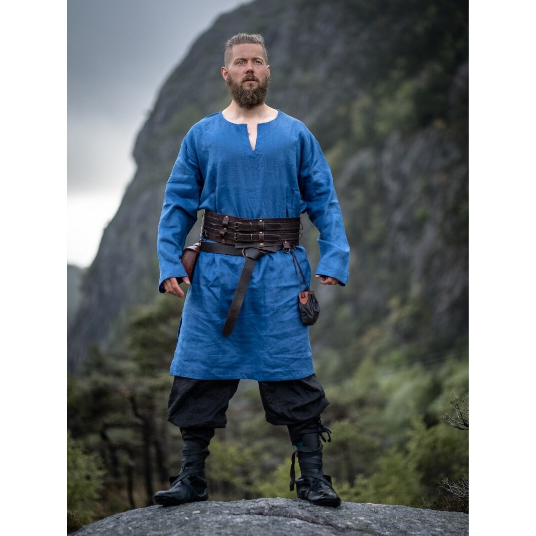 Produktbild Mittelalter Leinentunika Halvar blau