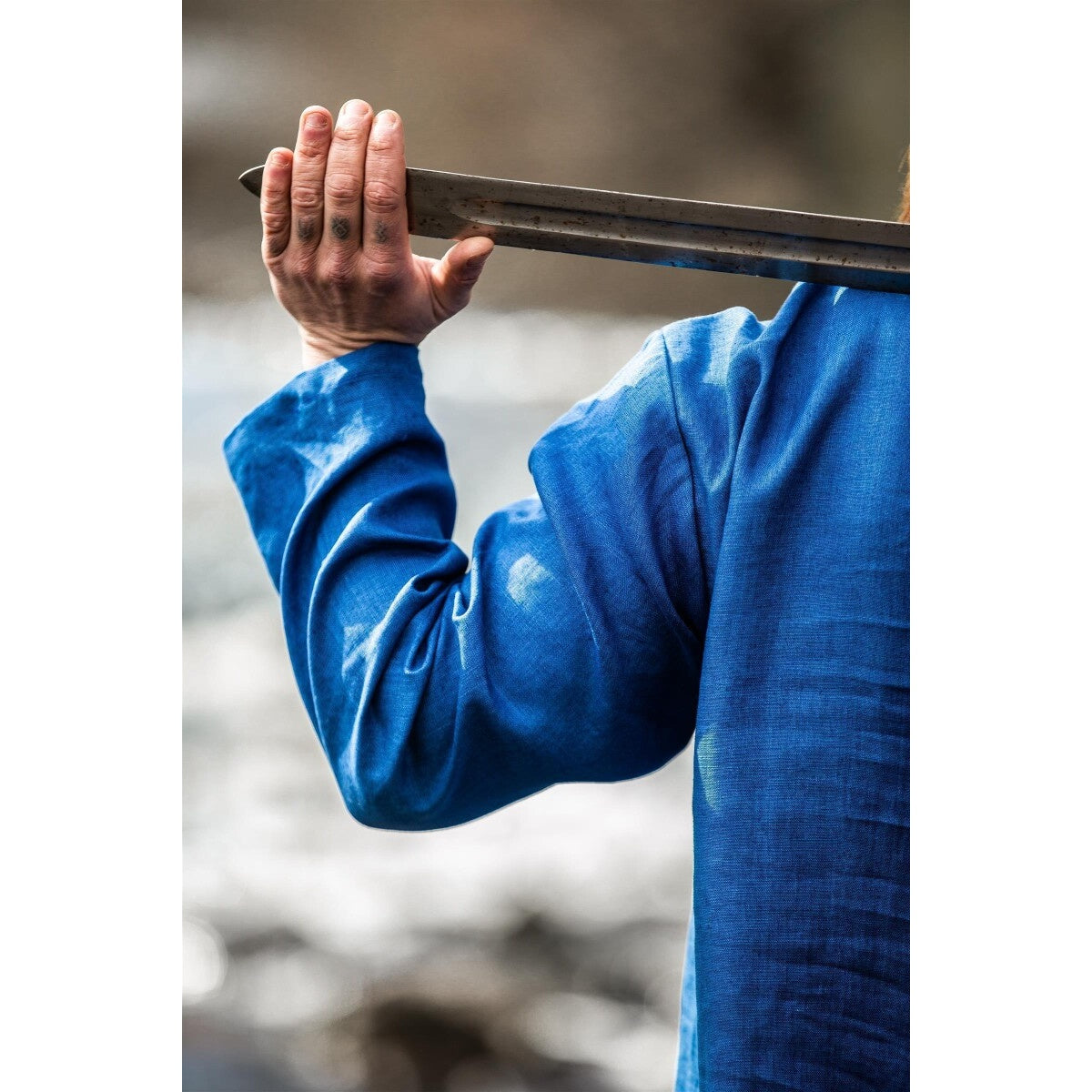 Produktbild Mittelalter Leinentunika Halvar blau